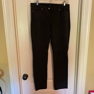 WHBM PONTE GRAY KNIT PANT SZ 6